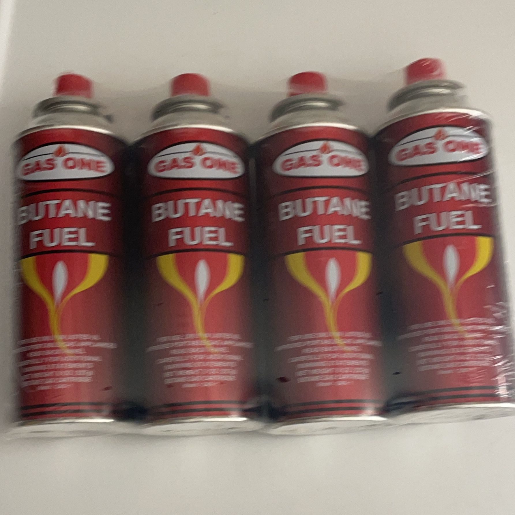 4 Gas One Butane Fuel Canisters