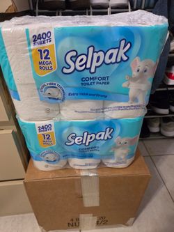 Selpack 2 12 packs off tiolet papers extra thick and strong