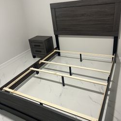 Bed Frame W/ Nightstand