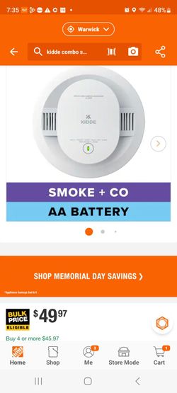 Kidde combo smoke detectors