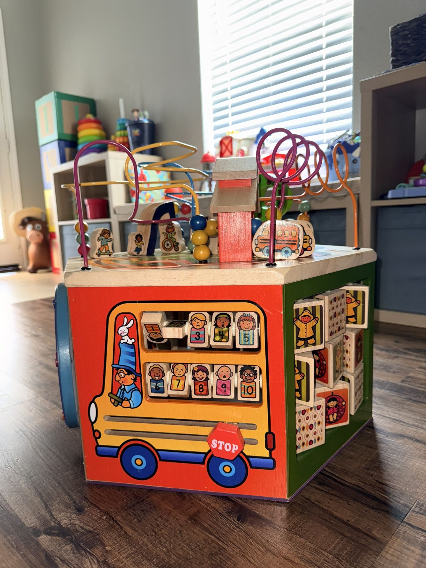 Wooden Activity Cube 