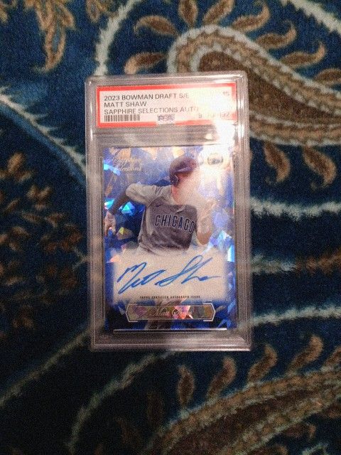Autographed Matt Shaw Baseball Card