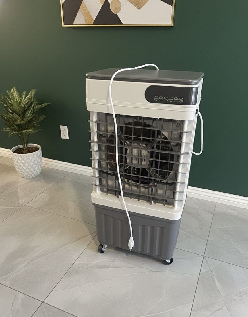 Swamp Cooler Air Conditioner Large 8 Gallon / 4 Ice Pack Included