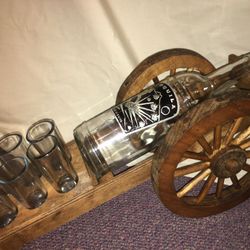 New Tequilla Bar Shot Glass Wagon Sets Artisan Made Mexico