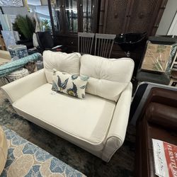 Brand New White Loveseat