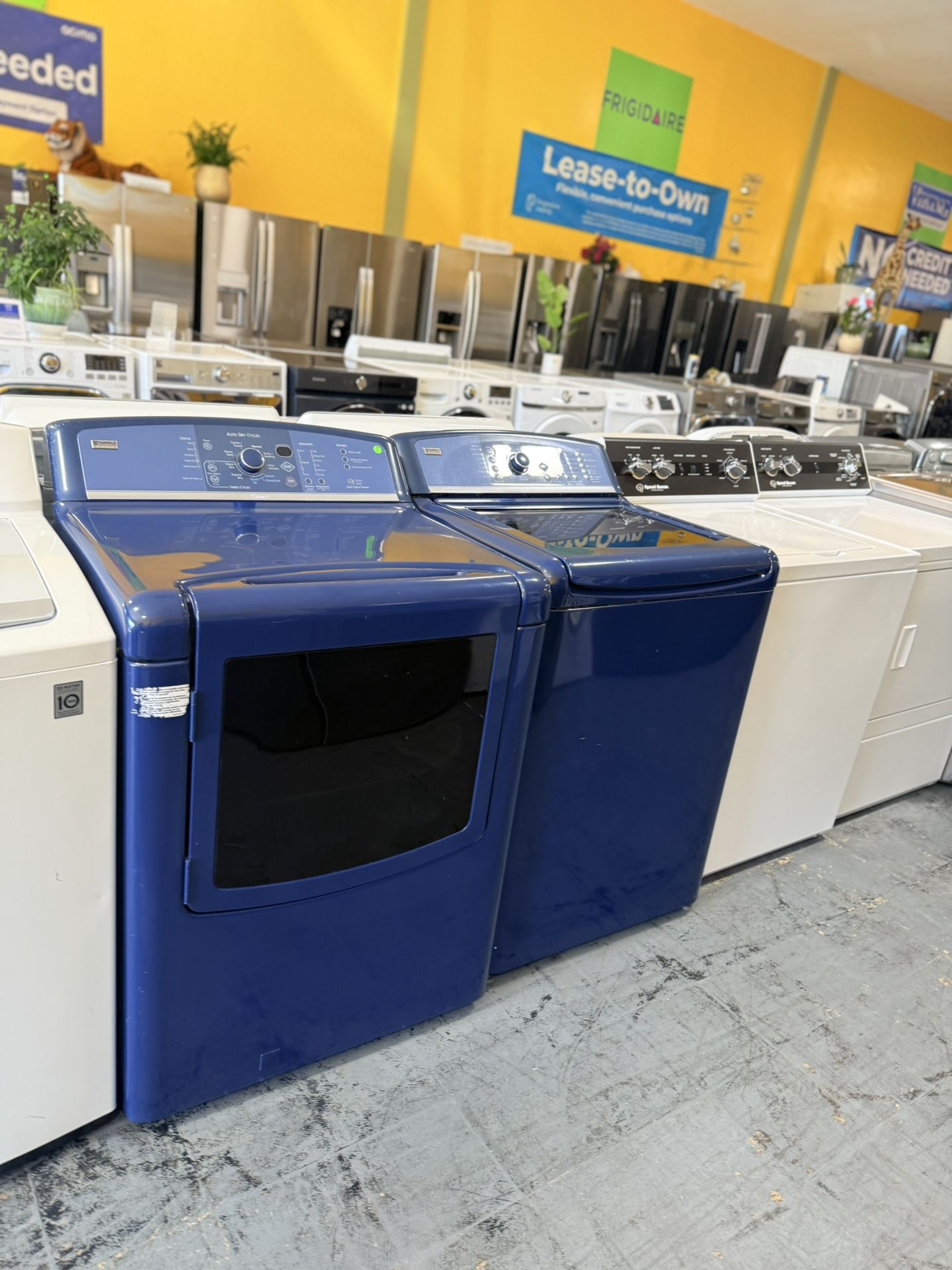 Washer And Dryer Kenmore Blue No Credit Needed