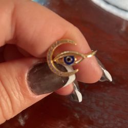 Adjustable Evil eye Ring
