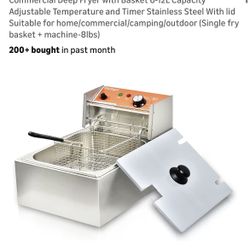 Brand New : Commercial Deep Fryer with Basket 6L Capacity