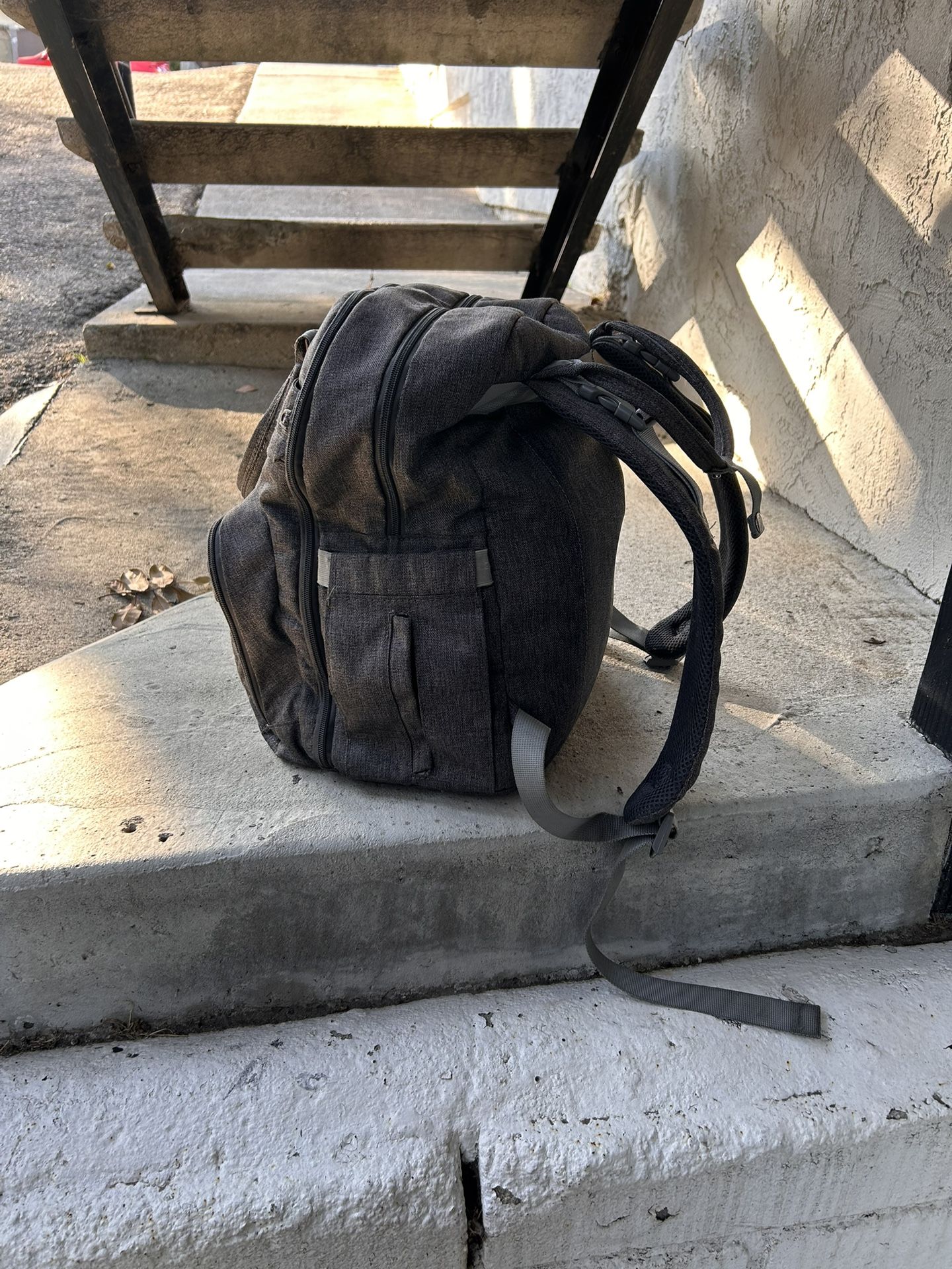 Gray Diaper Bag