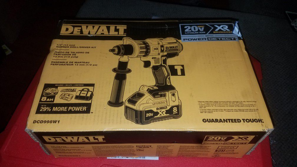 20V XR Pow Hamm Drill with 8Ah Battery & fast charger firm price/precio es firme no asepto ofertas