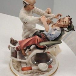 Authentic Capo di Monte Italian Dentist Porcelain Statue