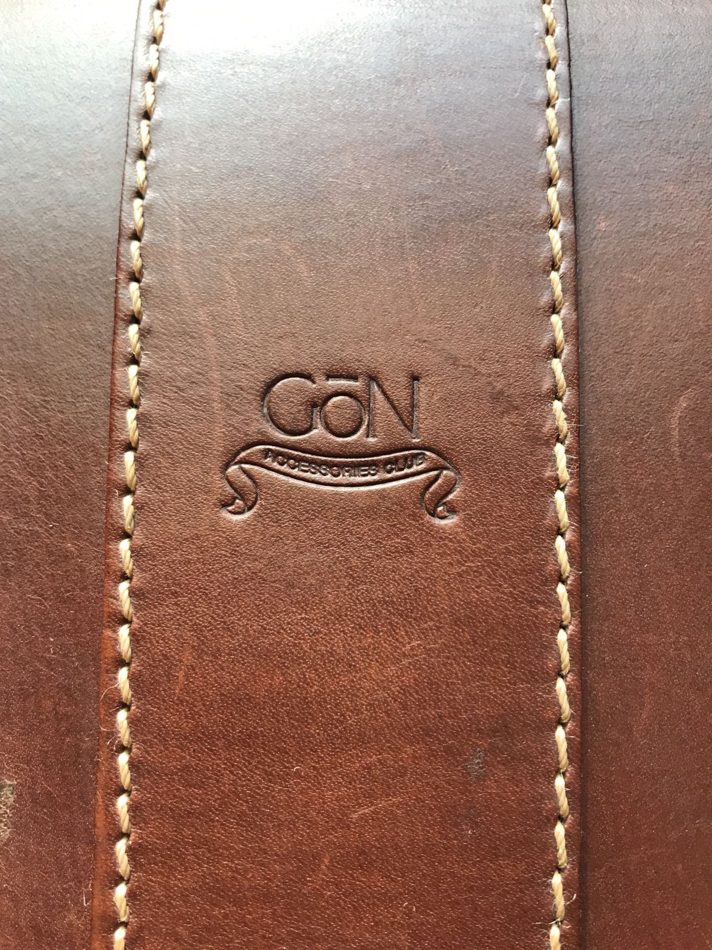 Gon Accessories Club Leather Briefcase