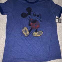 Mickey Mouse men's blue T shirt Size: Small