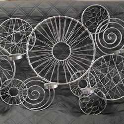 SPIRAL IRON WALL CANDLE