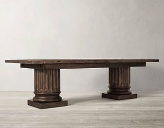 Restoration Hardware Column Base Dining Table – Solid Wood, 96” – Excellent Condition
