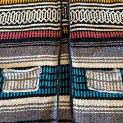Vintage 1960 Serape Blanket Vest $35