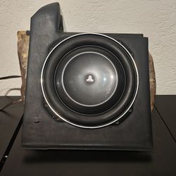 Lamborghini murcielago passenger compartment behind seat subwoofer custom enclosure