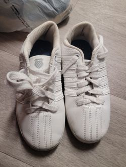 K-Swiss White, White w/red Jordan's, Gray and black Jordan's  $15