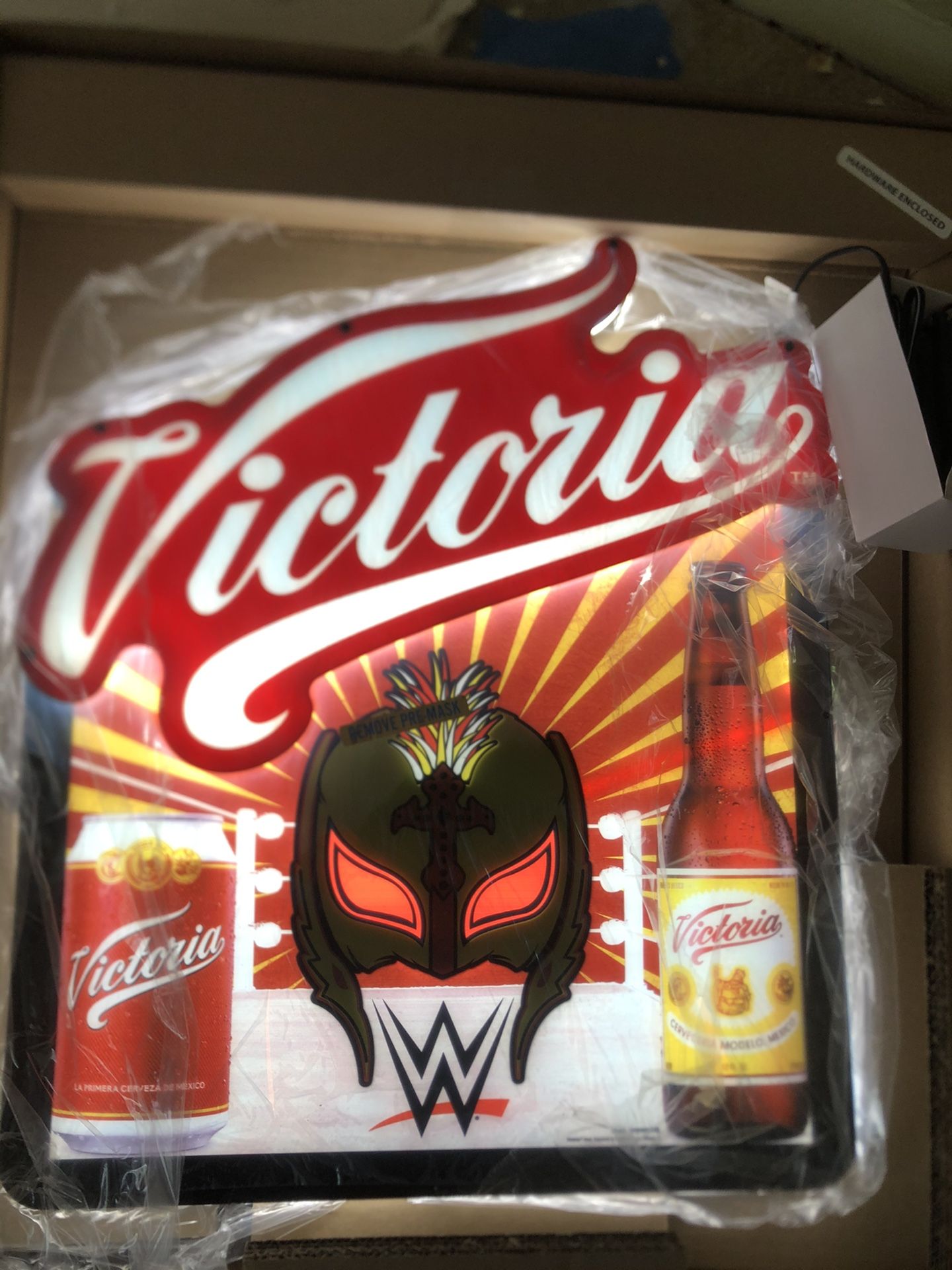 Victoria Wwe Rey Mysterio Opti Neon Light Sign