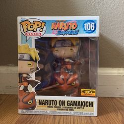 Naruto On Gamakichi Funko Pop 6 Inch Hot Topic Exclusive 
