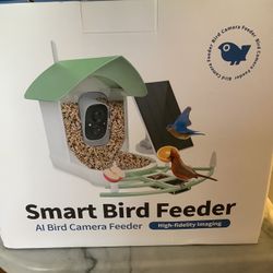 Bird Feeder Solar Powered , Motion Activated To Bluetooth
