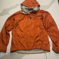 Marmot Light Rain Jacket -Mens  Size: S/P - Color: Orange/Gray