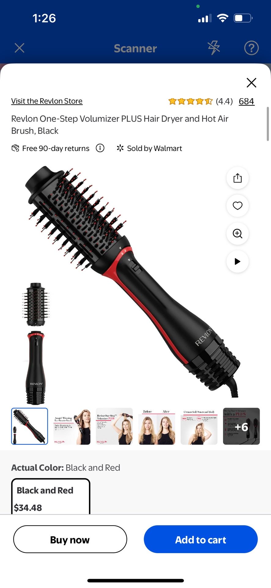Hair Dryer And Hot Air Brush