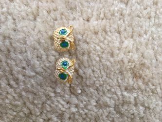 Owl ear stud