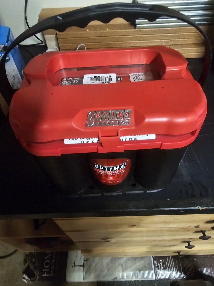 Red Optima Battery Brand New 34R