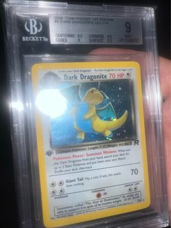 (Pokemon First edition) Dark Dragonite Holo BGS 9