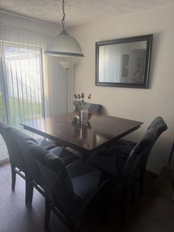 6-Seater Counter-Height Dining Table w/ Storage