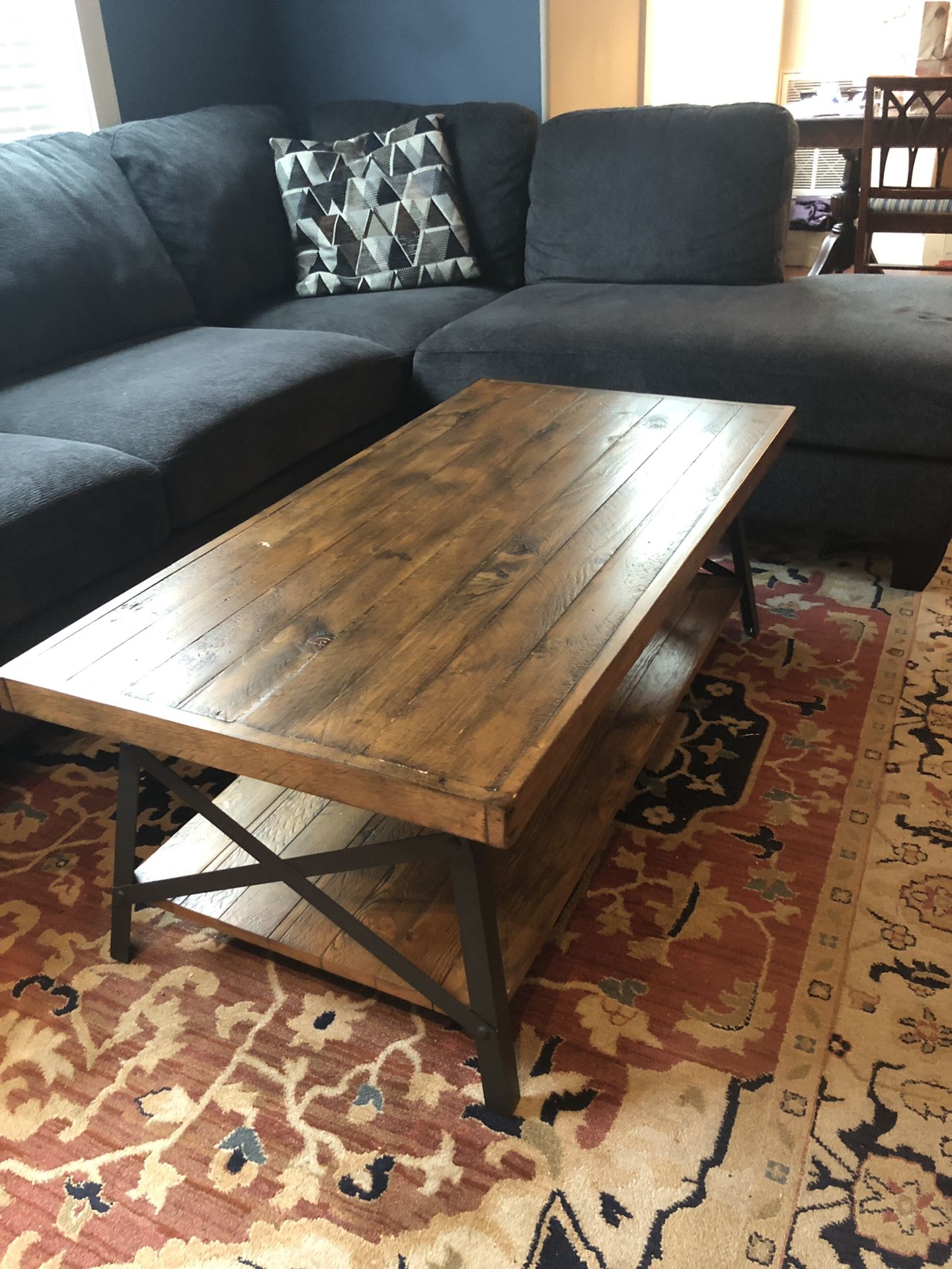 Beautiful Rustic Pine Coffee Table