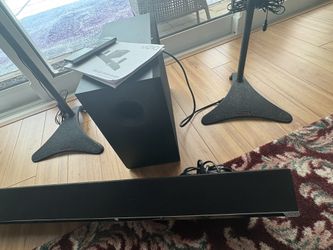 Vizio S4251w-B4 Complete System Satellite Speakers on Atlantic Stands With Soundbar & Wireless Subwoofer Includes Remote And Manual
