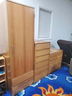 5 DRAWS DRESSERS WITH HIGH QUALITY WOOD, NEW SHIPMENT (HOME34)
