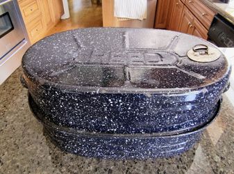 Graniteware Blue 3 Piece Roasting Pan