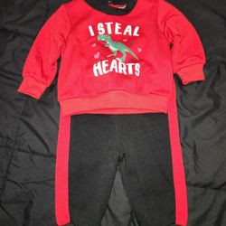 Valentines Day Outfit 3-6 Months