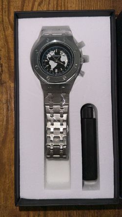 Goobaser Chronograph Watch with Steel Bracelet