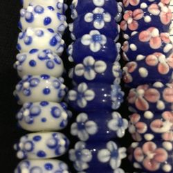 Beautiful Lampwork Beads 4 Strands
