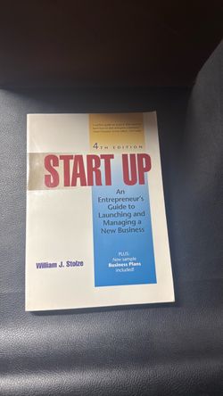 Start Up by William J. Stolze 4th Edition