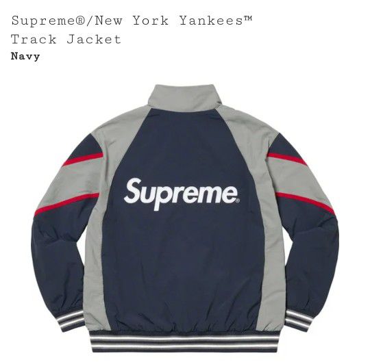 SUPREME NEW YORK YANKEES TRACK JACKET MEN SIZE LARGE for Sale in Queens, NY  - OfferUp