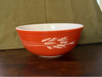 Vintage Pyrex Harvest Wheat 404 Mixing Bowl