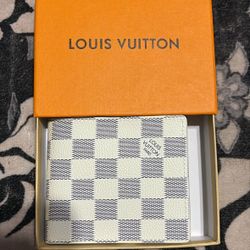 White Checkered Board Wallet 