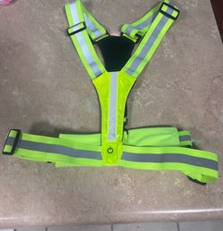Reflective light up safety vest for running/walking