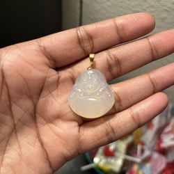 White Jade Buddha Charm