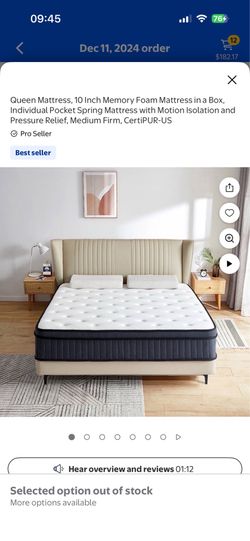 10” Hybrid Memory Foam Medium-Firm Mattress