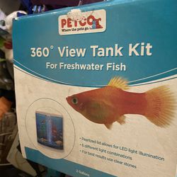 2 Gallons Fish Tank With Led Light