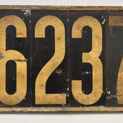 ORIGINAL FIRST ISSUE NEW JERSEY LICENSE PLATE