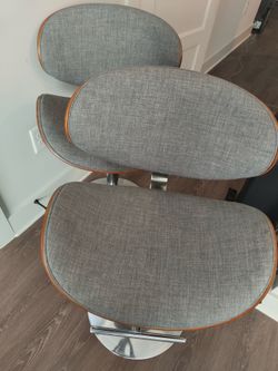 Double barstool grey and brown