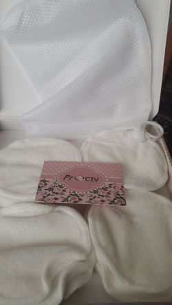 Reusable make up remover pads.