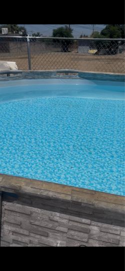 Pool with sand filter
